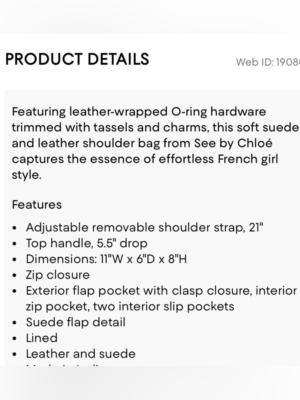 See By Chloe Leather Shoulder Bag - Picture 14 of 14